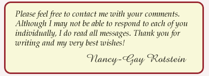 Contact Candian author Nancy-Gay Rotstein